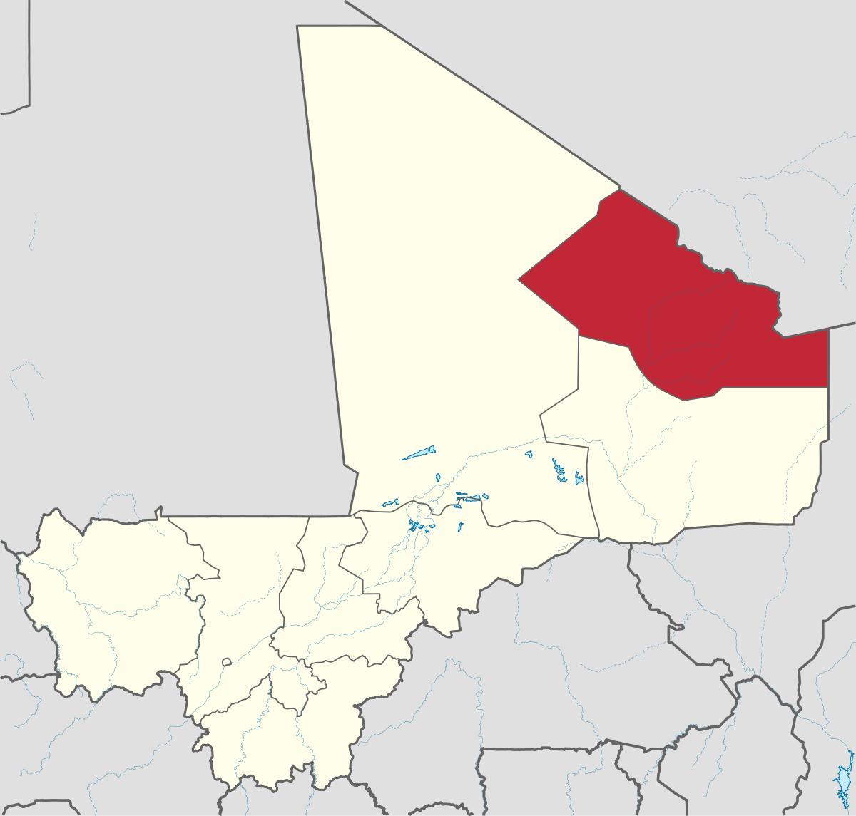 Mapa Mali kidal