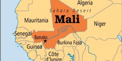 Mapa Mali bamako