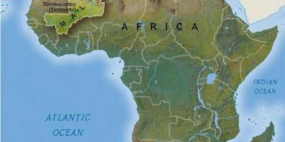 Mali západní afriky mapě